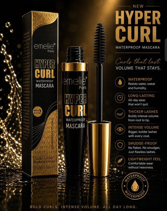 Emelie Hyper Curl Waterproof Mascara