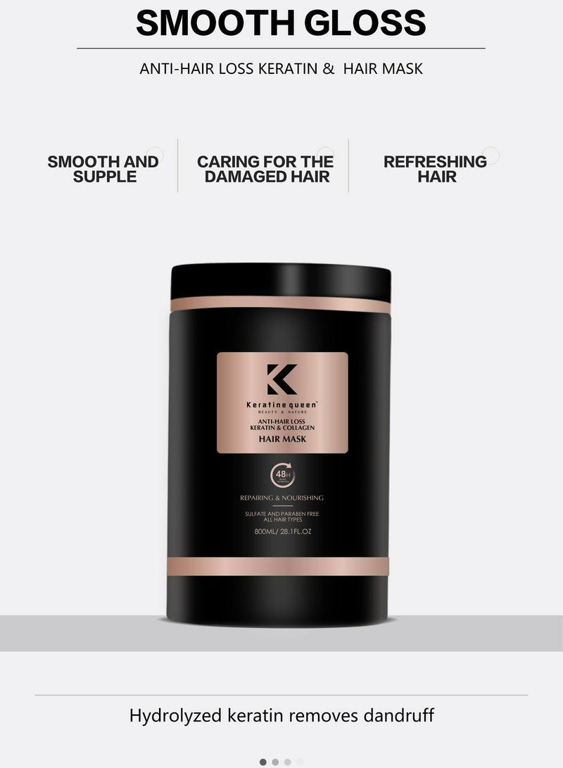 Keratine Queen Hair Mask 800ml UK Formula