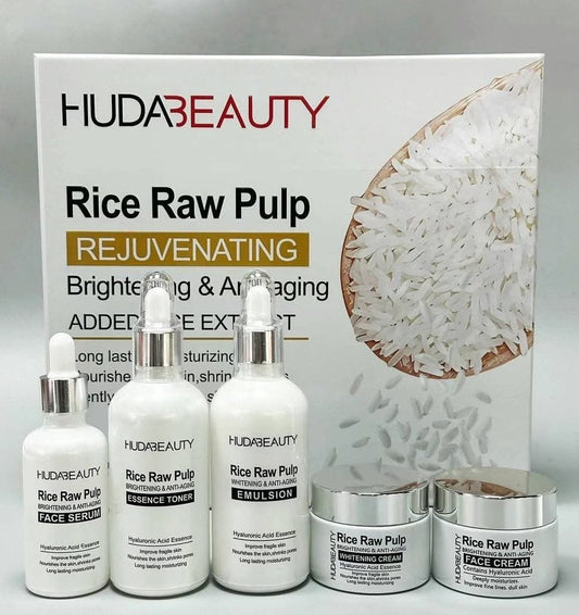 Huda Beauty Rice Raw Pulp set 5x