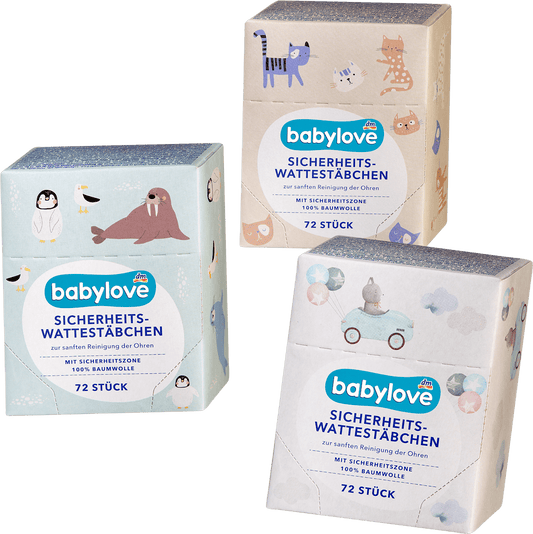 Babylove Safety Coton Swabs 72 Pieces