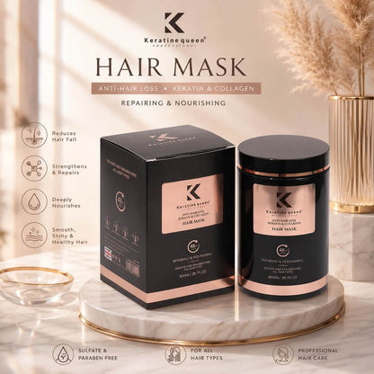 Keratine Queen Hair Mask 800ml UK Formula